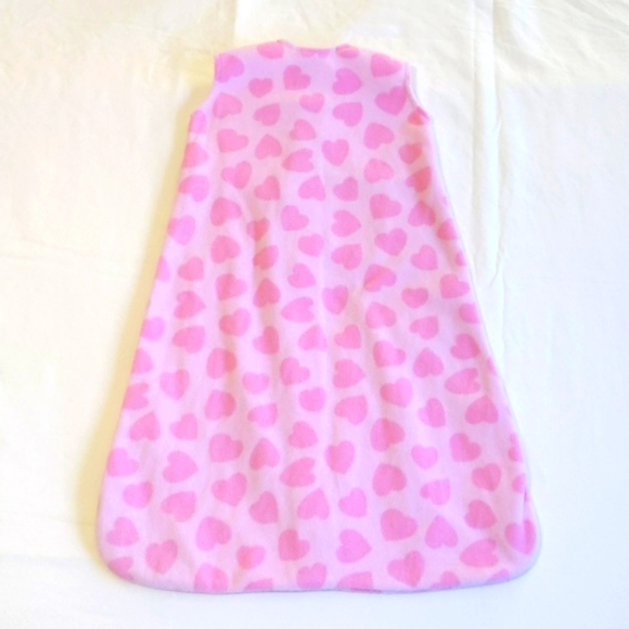 halo sleepsack micro fleece ladybug hearts size small 0-6 months baby girl - Picture 7 of 8